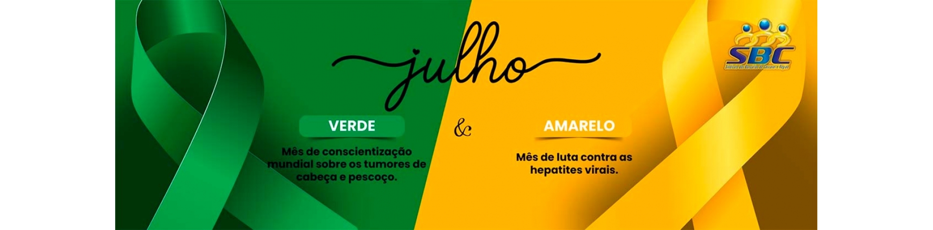 Julho Verde e Amarelo: Mês de luta contra as hepatites virais e câncer de cabeça e pescoço